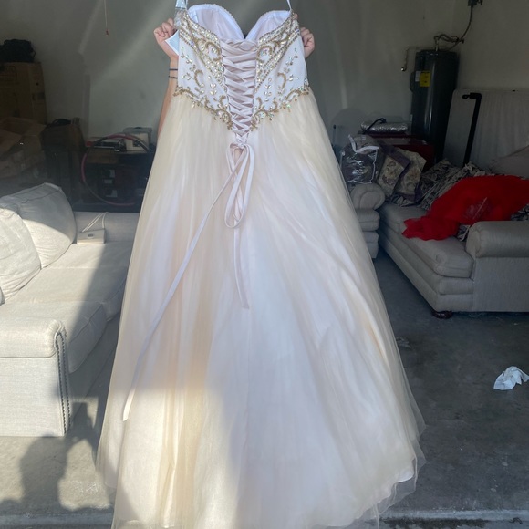 Champagne Quinceañera Dress (New w/ tags) - Picture 5 of 10